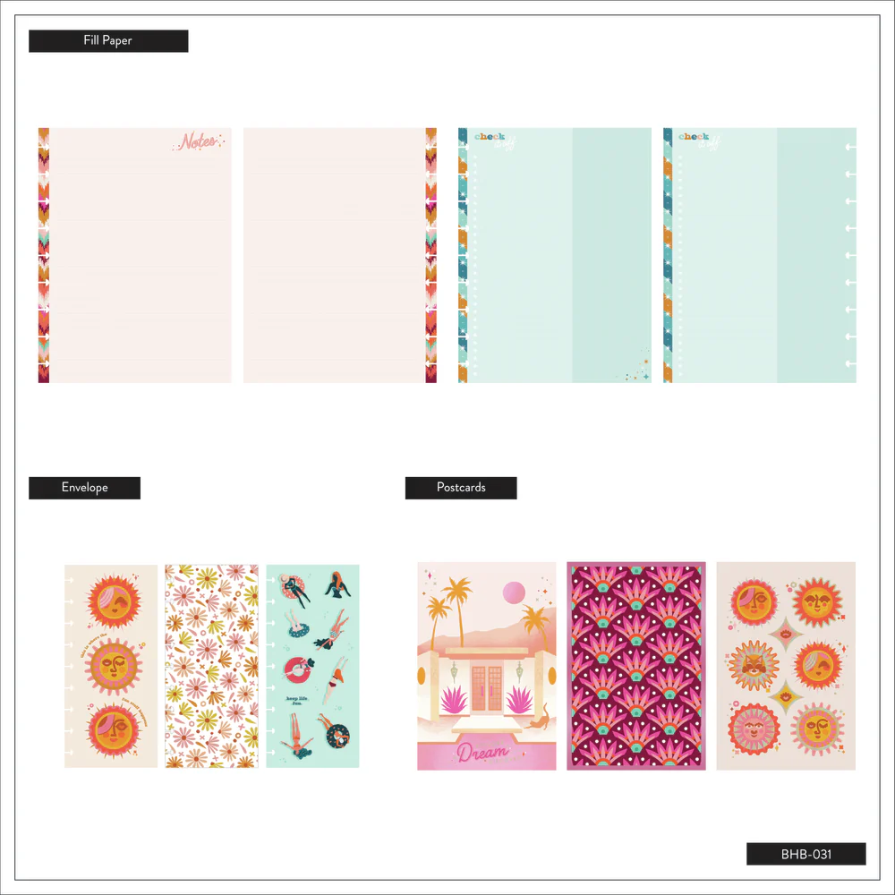 Cat Coq x Happy Planner Retro Sunset Traveler - Be Happy Box 18 Cat Coq x Happy Planner Retro Sunset Traveler - Be Happy Box