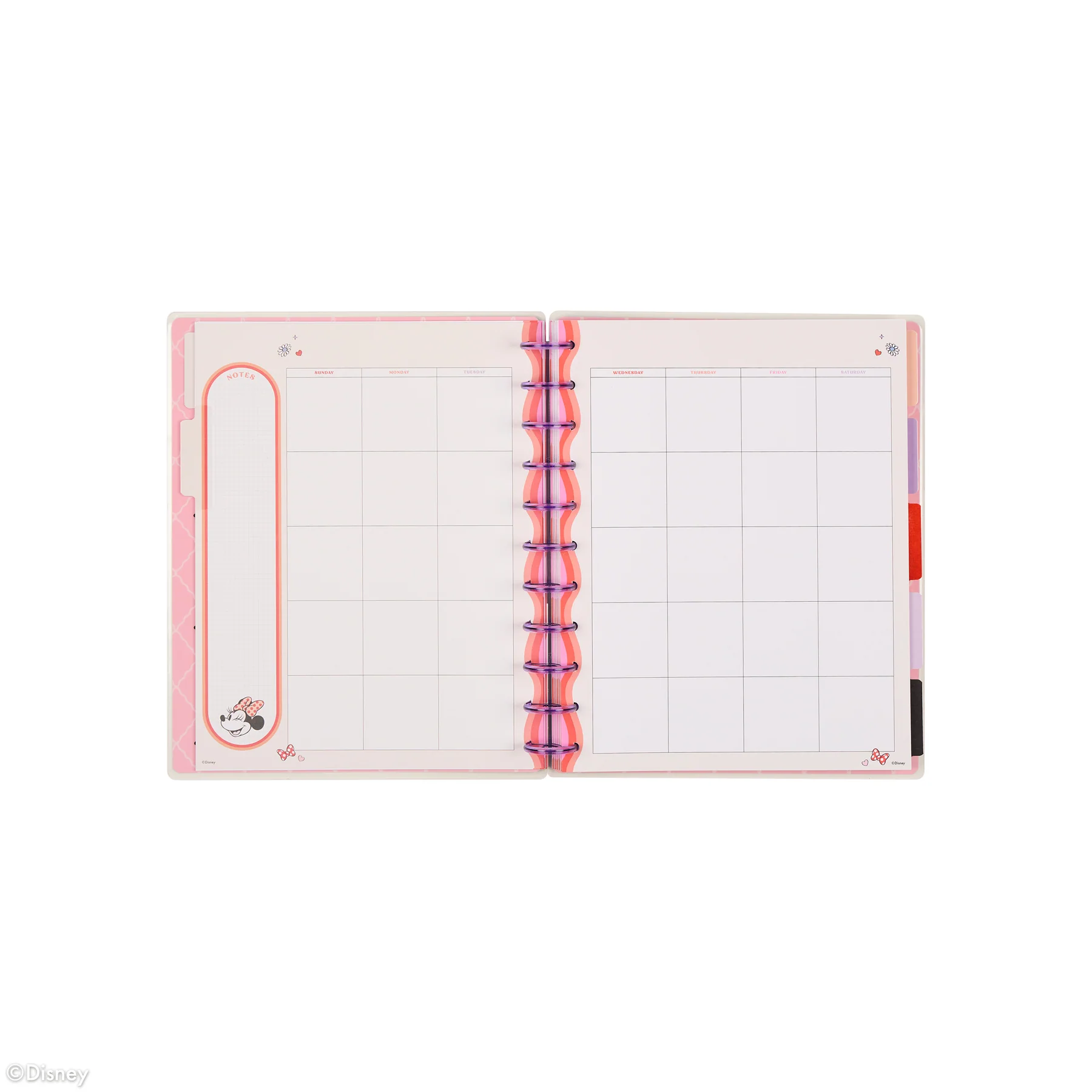 Undated Disney Minnie Mouse Bow Happy Customizable Planner - Big Horizontal Layout - 12 Months 15 Undated Disney Minnie Mouse Bow Happy Customizable Planner - Big Horizontal Layout - 12 Months