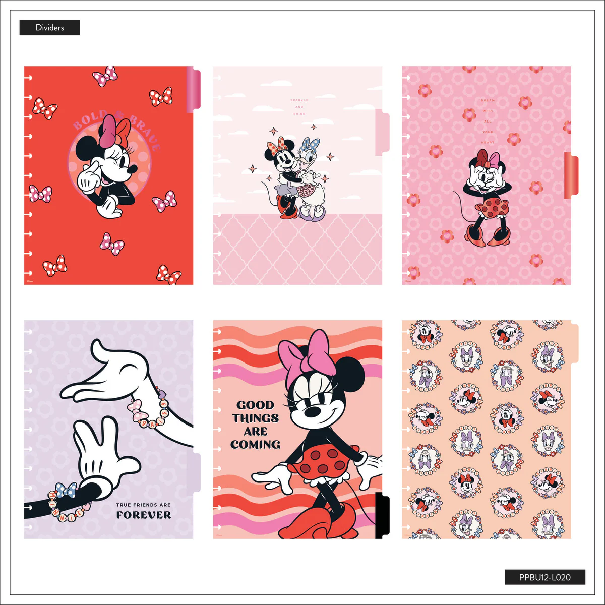 Undated Disney Minnie Mouse Bow Happy Customizable Planner - Big Horizontal Layout - 12 Months 17 Undated Disney Minnie Mouse Bow Happy Customizable Planner - Big Horizontal Layout - 12 Months