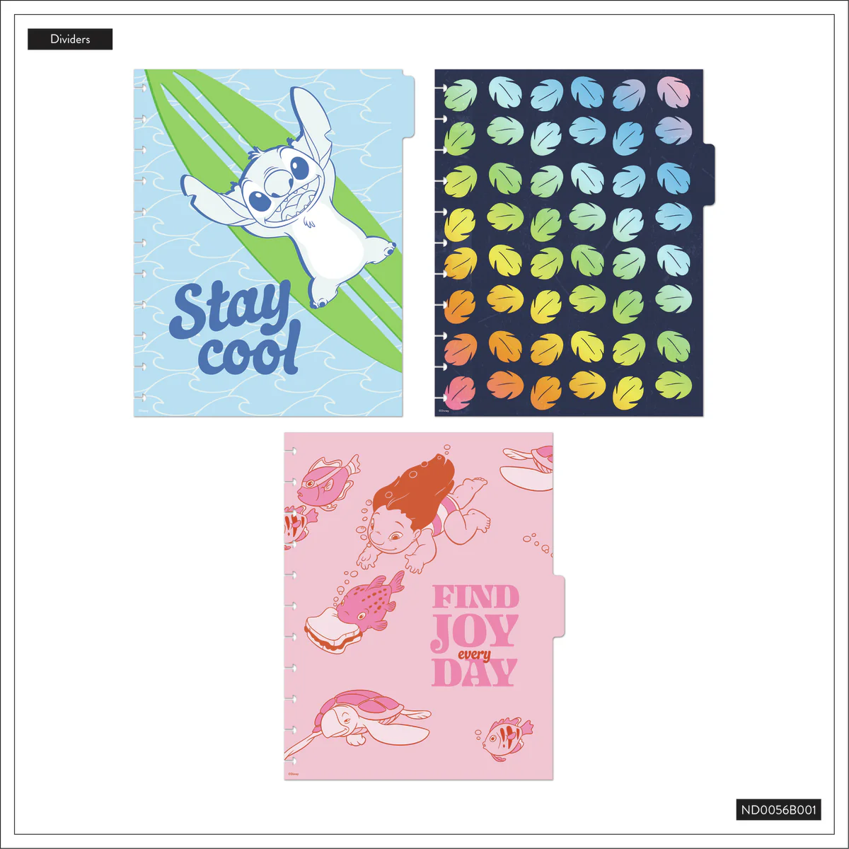 Disney Lilo & Stitch Make Waves - Dotted Lined Big Notebook - 60 Sheets 10 Disney Lilo & Stitch Make Waves - Dotted Lined Big Notebook - 60 Sheets
