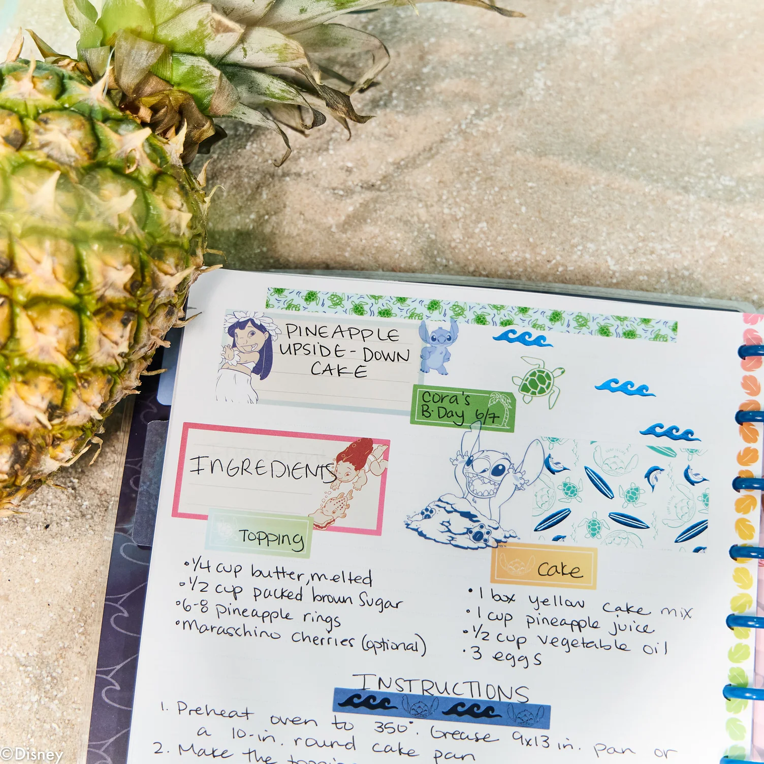 Disney Lilo & Stitch Make Waves - Dotted Lined Big Notebook - 60 Sheets 5 Disney Lilo & Stitch Make Waves - Dotted Lined Big Notebook - 60 Sheets
