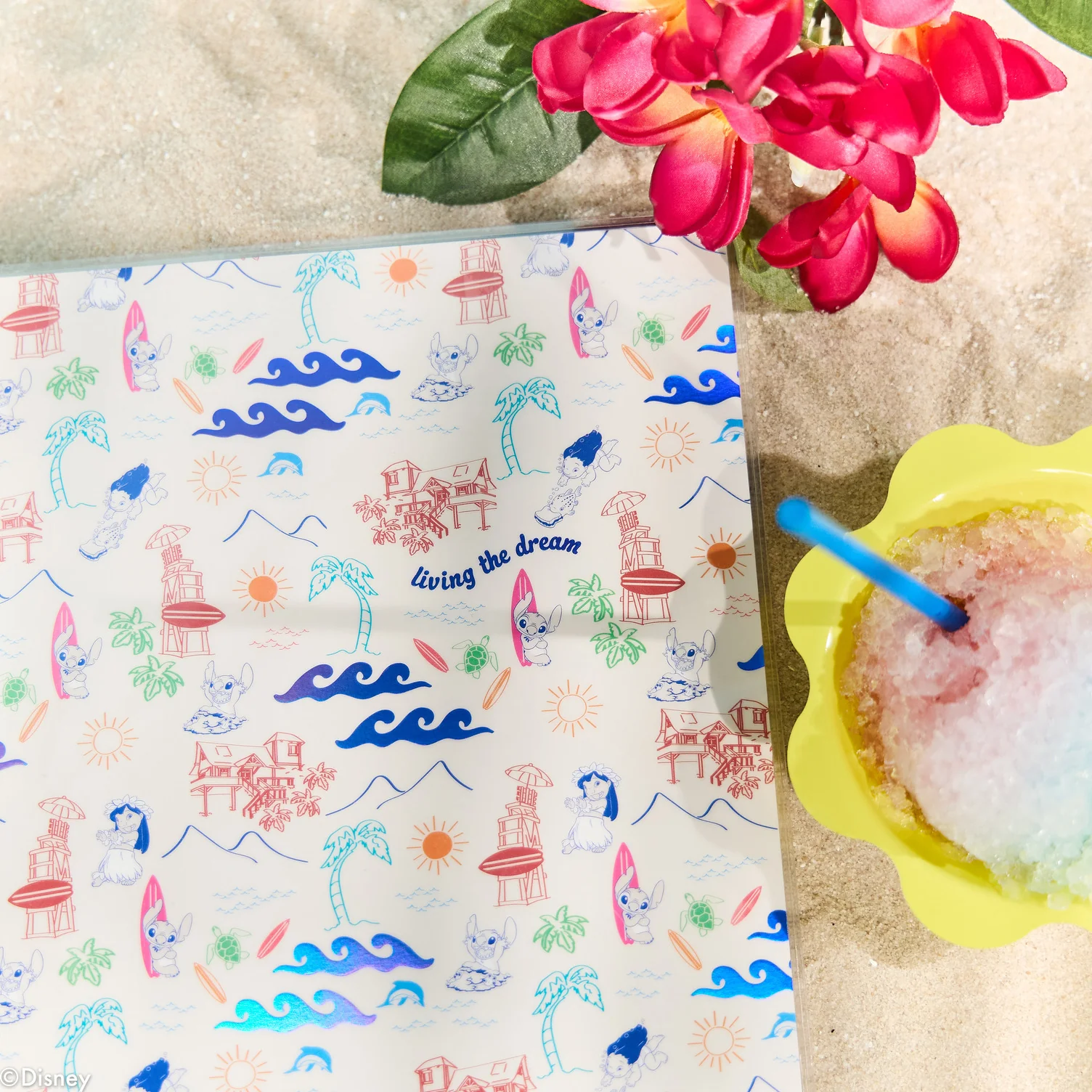 Disney Lilo & Stitch Make Waves - Dotted Lined Big Notebook - 60 Sheets 6 Disney Lilo & Stitch Make Waves - Dotted Lined Big Notebook - 60 Sheets