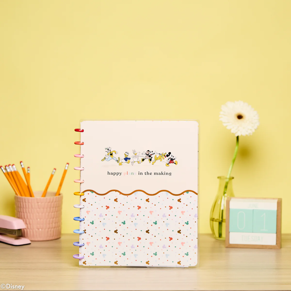 Disney Mickey Mouse & Friends Teacher - Dotted Lined Big Notebook - 60 Sheets