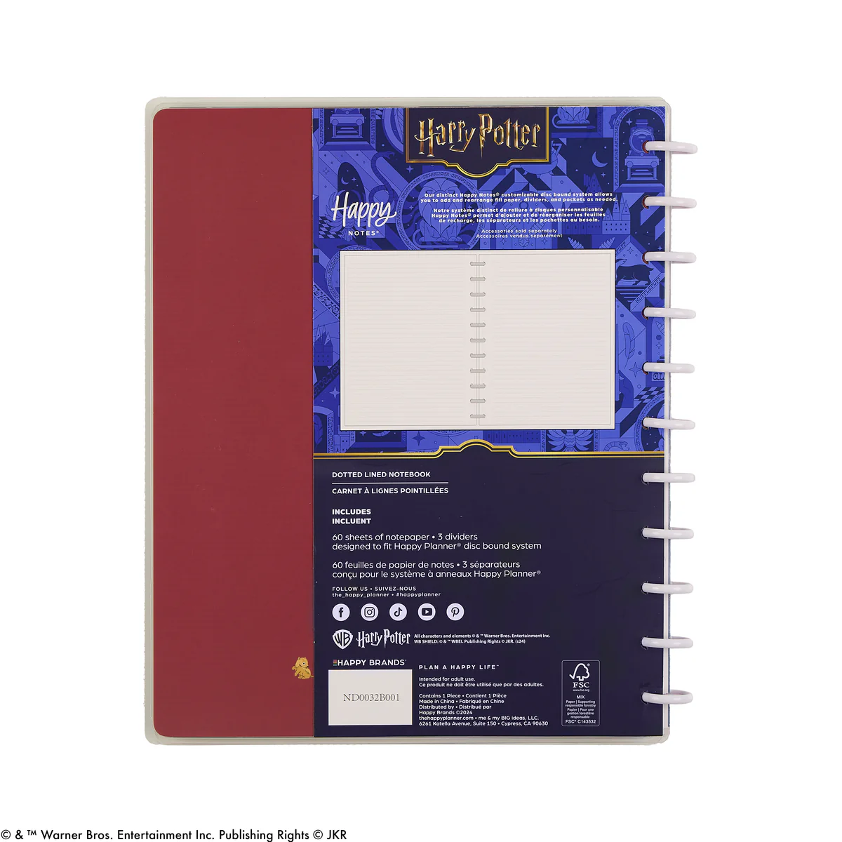 Harry Potter Student - Dotted Lined Big Notebook - 60 Sheets 14 Harry Potter Student - Dotted Lined Big Notebook - 60 Sheets