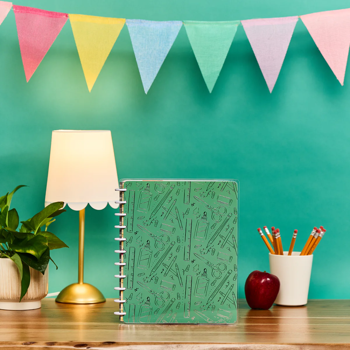 Pawsitive Teacher - Dotted Lined Big Notebook - 60 Sheets