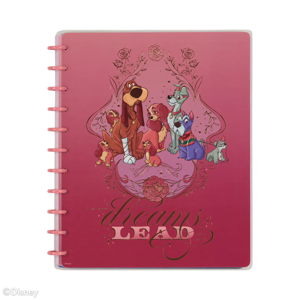 Disney Lady & The Tramp - Dotted Lined Big Notebook - 60 Sheets