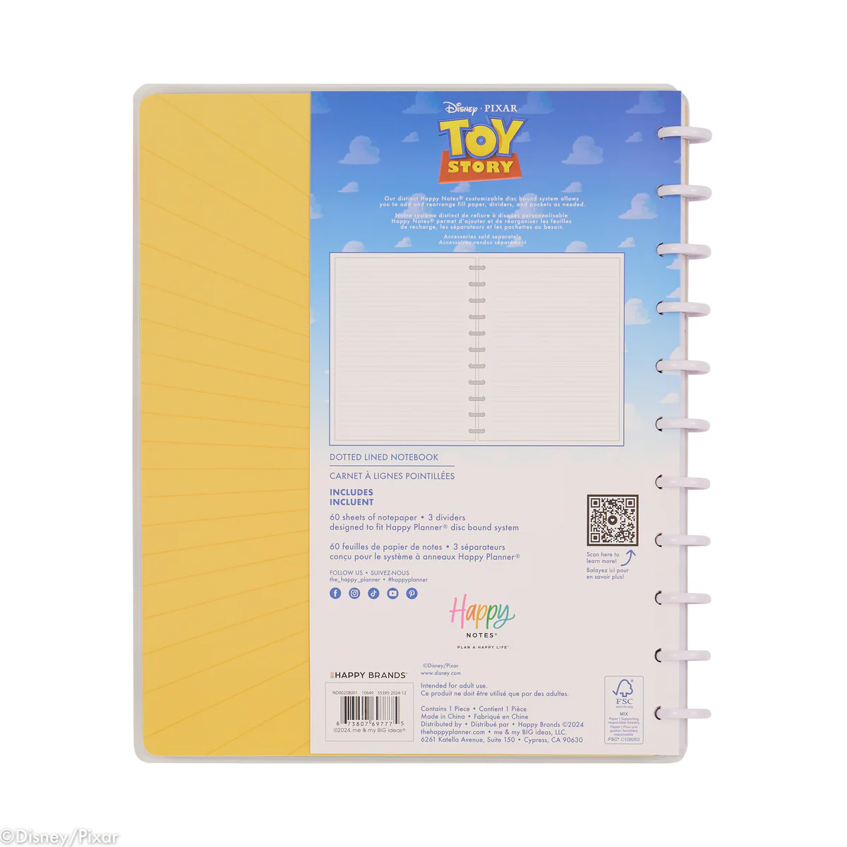 Disney & Pixar Toy Story 30th Anniversary - Dotted Lined Big Notebook - 60 Sheets 10 Disney & Pixar Toy Story 30th Anniversary - Dotted Lined Big Notebook - 60 Sheets