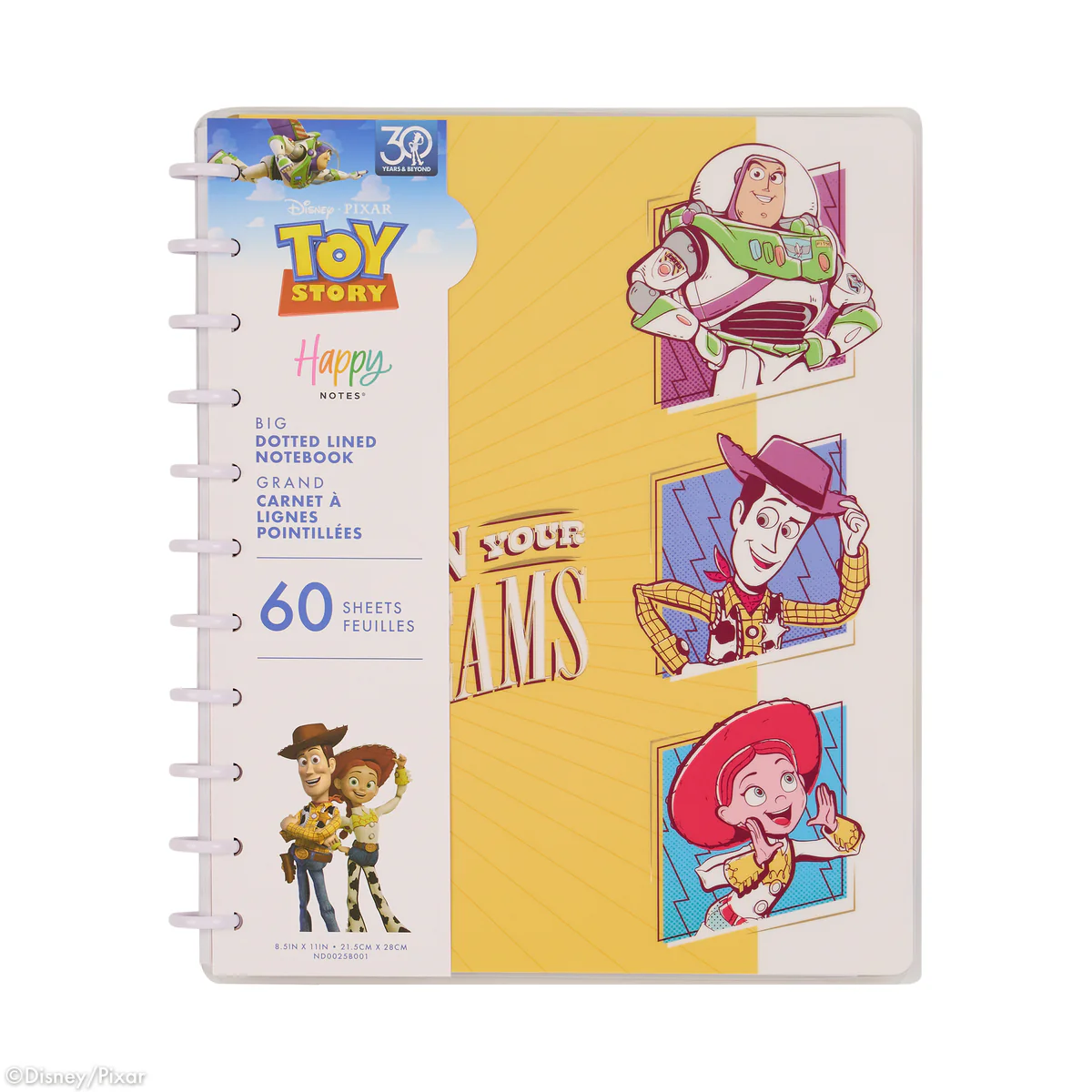 Disney & Pixar Toy Story 30th Anniversary - Dotted Lined Big Notebook - 60 Sheets 8 Disney & Pixar Toy Story 30th Anniversary - Dotted Lined Big Notebook - 60 Sheets