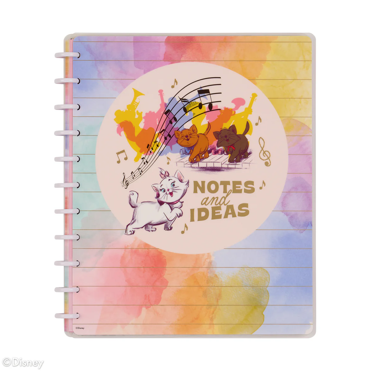 Disney The Aristocats - Dotted Lined Big Notebook - 60 Sheets