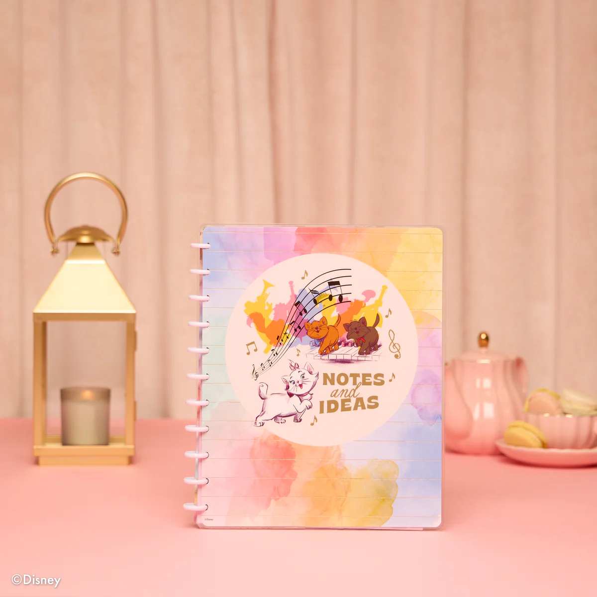 Disney The Aristocats - Dotted Lined Big Notebook - 60 Sheets