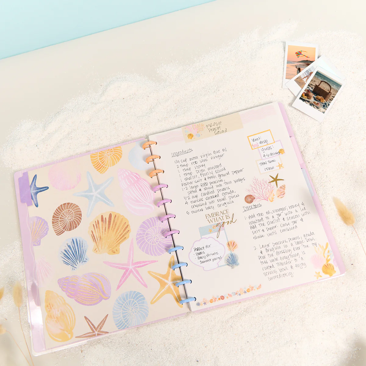 Shell Yeah! - Dotted Lined + Dot Grid Big Notebook - 60 Sheets