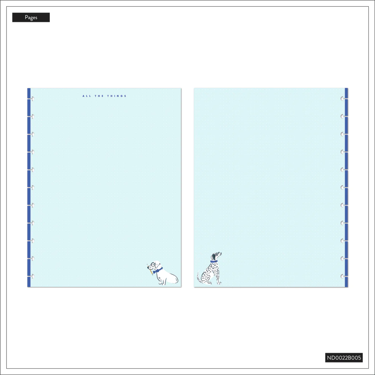Pawsitive Seasonal Dogs - Dot Grid Big Notebook - 60 Sheets 10 Pawsitive Seasonal Dogs - Dot Grid Big Notebook - 60 Sheets