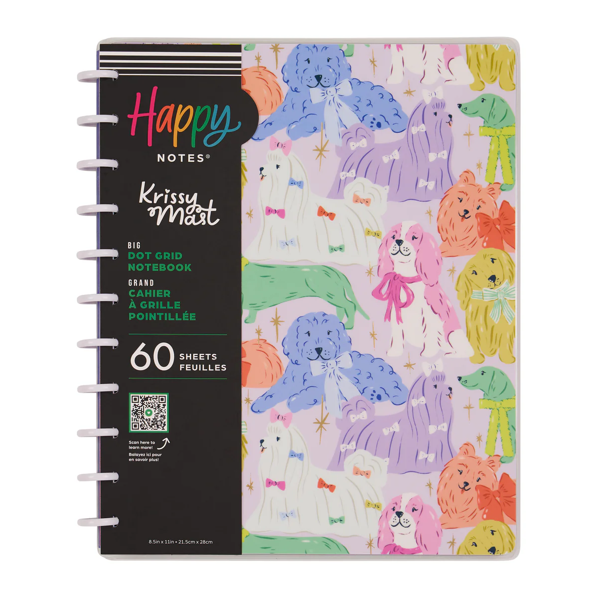 Pawsitive Seasonal Dogs - Dot Grid Big Notebook - 60 Sheets 11 Pawsitive Seasonal Dogs - Dot Grid Big Notebook - 60 Sheets