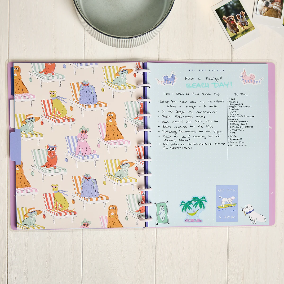 Pawsitive Seasonal Dogs - Dot Grid Big Notebook - 60 Sheets 7 Pawsitive Seasonal Dogs - Dot Grid Big Notebook - 60 Sheets