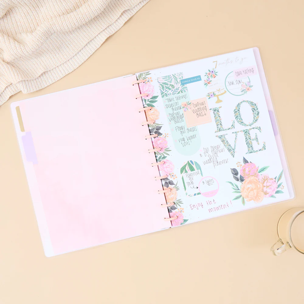 Garden Wedding - Dotted Lined Big Notebook - 60 Sheets 2 Garden Wedding - Dotted Lined Big Notebook - 60 Sheets