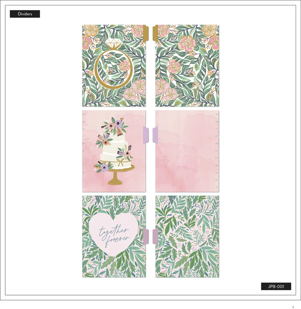 Garden Wedding - Dotted Lined Big Notebook - 60 Sheets 5 Garden Wedding - Dotted Lined Big Notebook - 60 Sheets