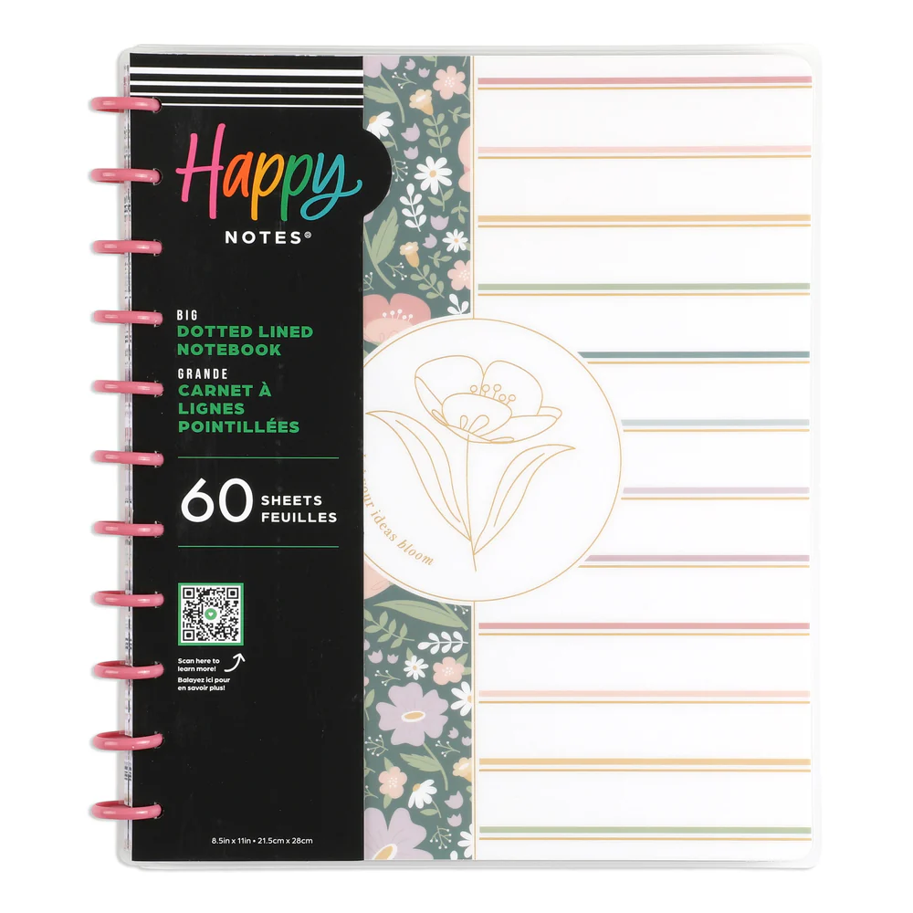 Subtle Sophisticated - Dotted Lined Big Notebook - 60 Sheets 8 Subtle Sophisticated - Dotted Lined Big Notebook - 60 Sheets