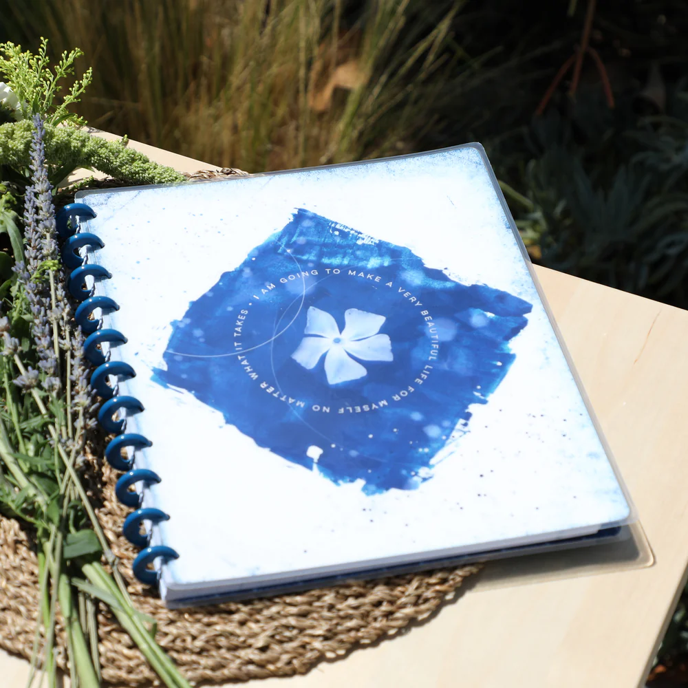 Cyanotype Big Notebook - Dot Grid Pages - 60 Sheets