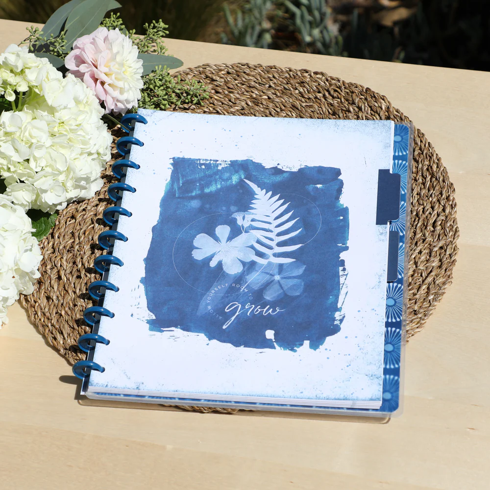Cyanotype Big Notebook - Dot Grid Pages - 60 Sheets 5 Cyanotype Big Notebook - Dot Grid Pages - 60 Sheets