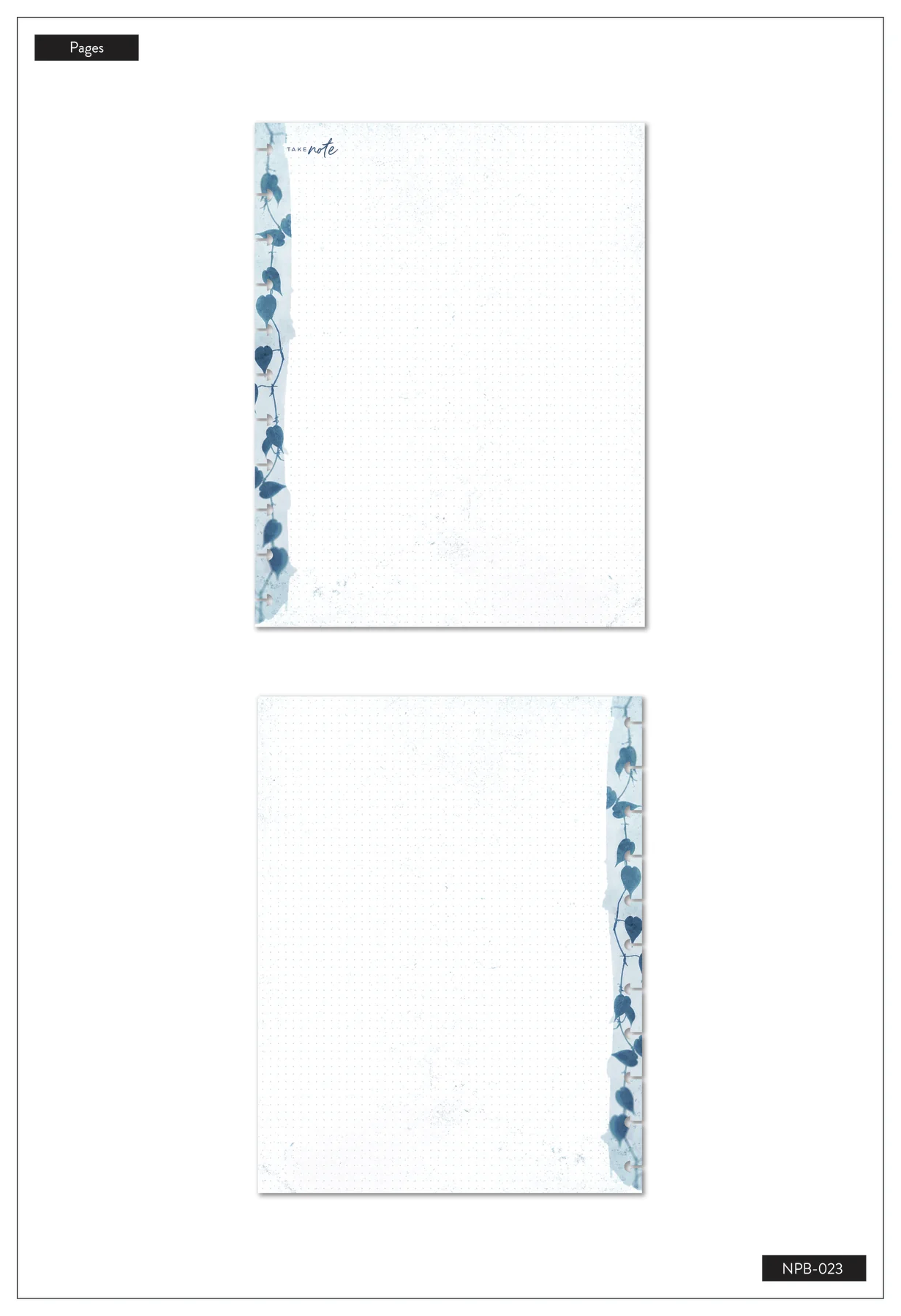 Cyanotype Big Notebook - Dot Grid Pages - 60 Sheets 7 Cyanotype Big Notebook - Dot Grid Pages - 60 Sheets