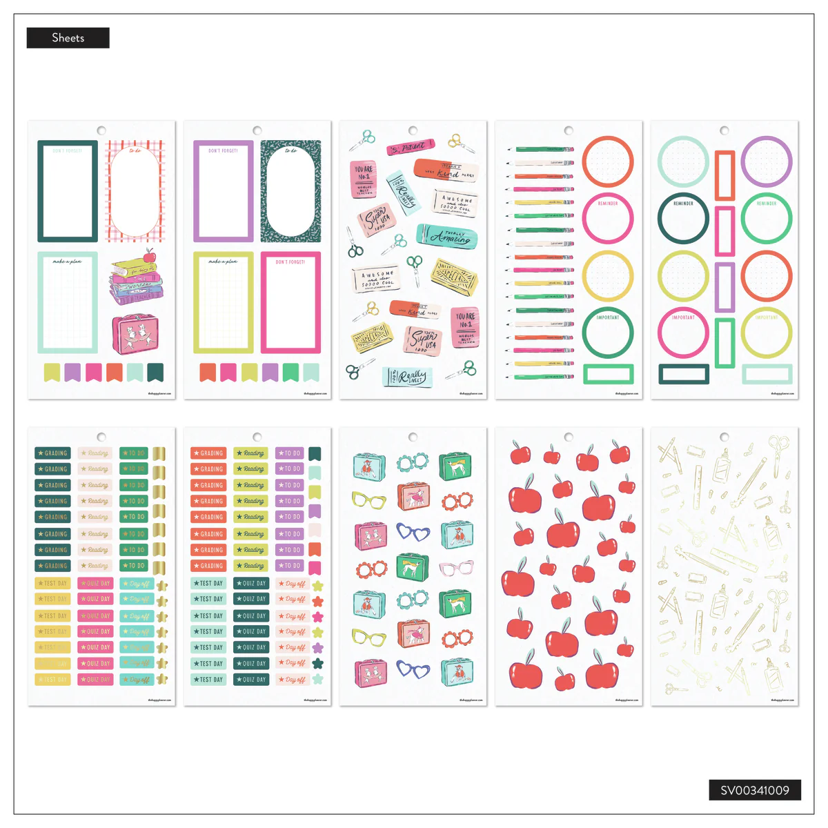Pawsitive Teacher - Value Pack Stickers - Big 10 Pawsitive Teacher - Value Pack Stickers - Big