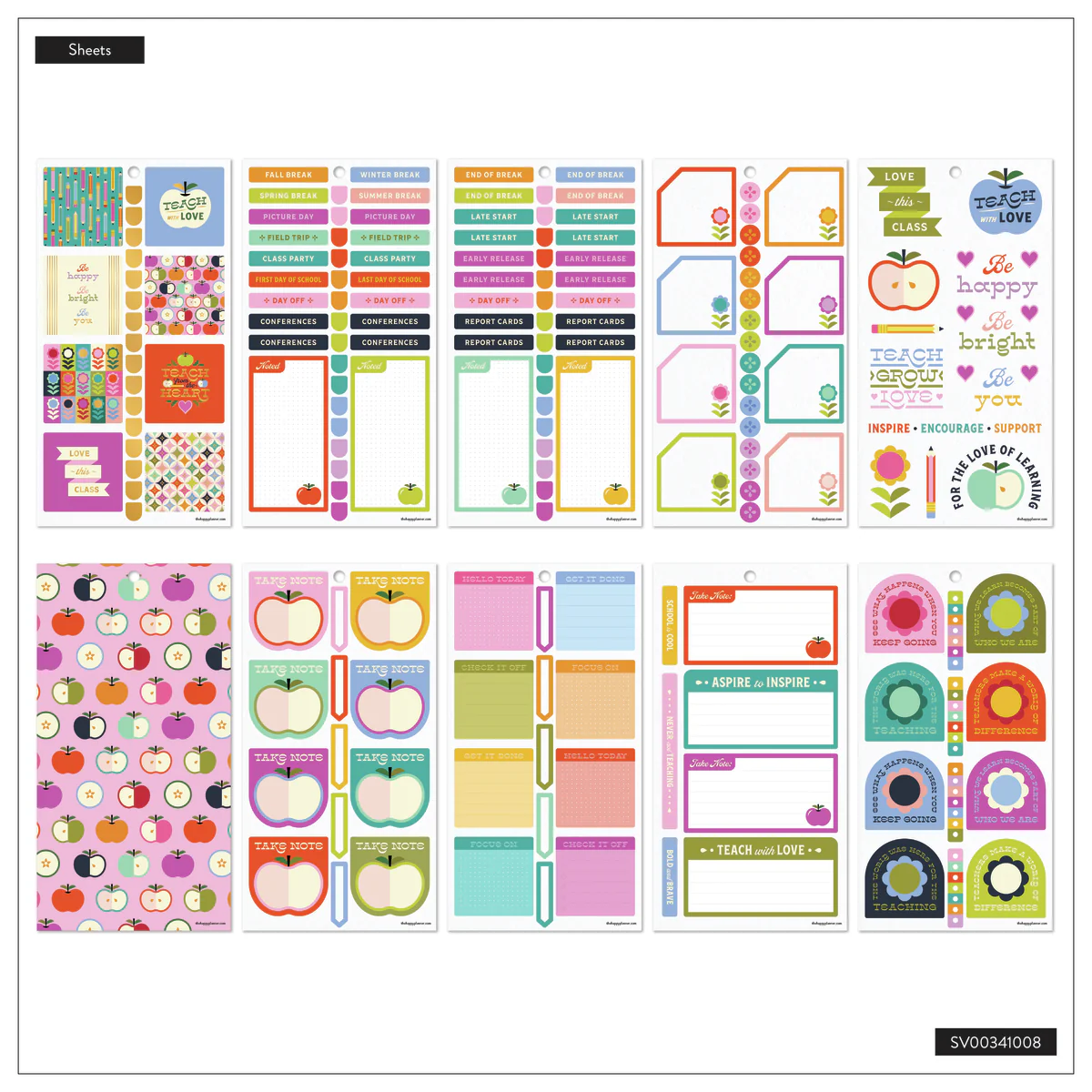 Mod Teacher - Value Pack Stickers - Big 8 Mod Teacher - Value Pack Stickers - Big