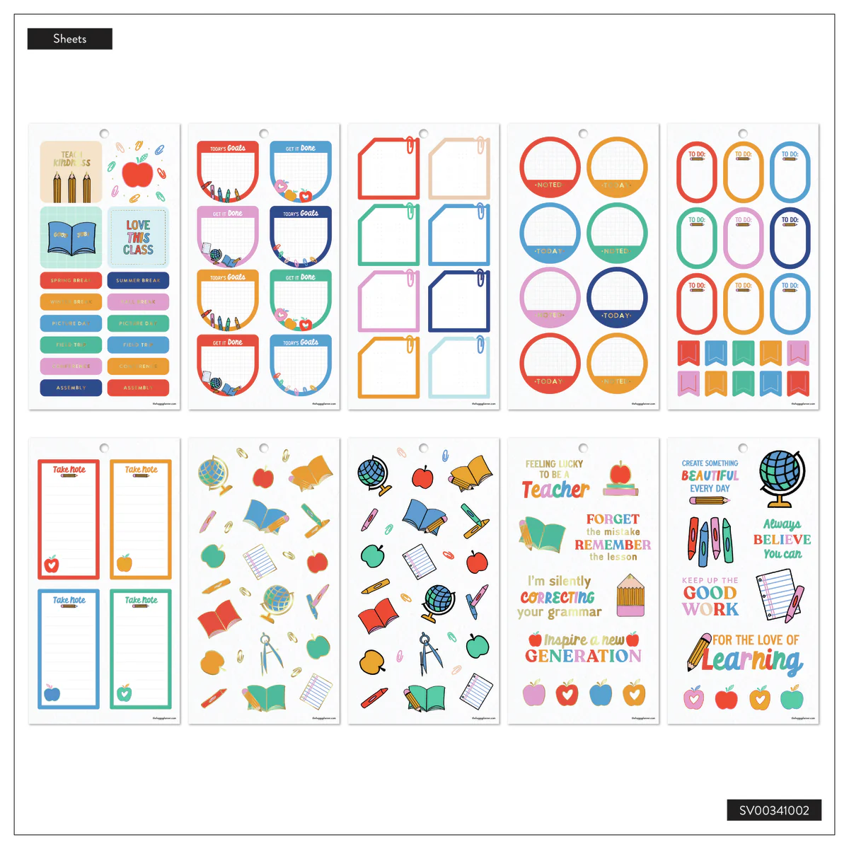 Love to Teach - Value Pack Stickers - Big 12 Love to Teach - Value Pack Stickers - Big