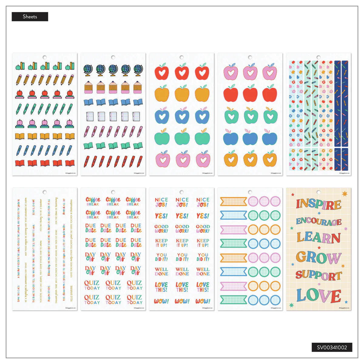 Love to Teach - Value Pack Stickers - Big 13 Love to Teach - Value Pack Stickers - Big