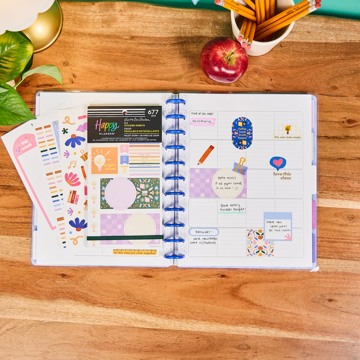 Heart Work Teacher - Value Pack Stickers - Big 6 Heart Work Teacher - Value Pack Stickers - Big
