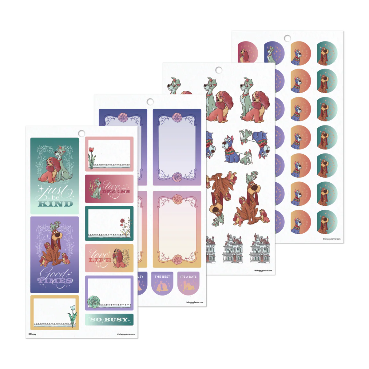 Disney Lady & The Tramp - Value Pack Stickers - Big 19 Disney Lady & The Tramp - Value Pack Stickers - Big