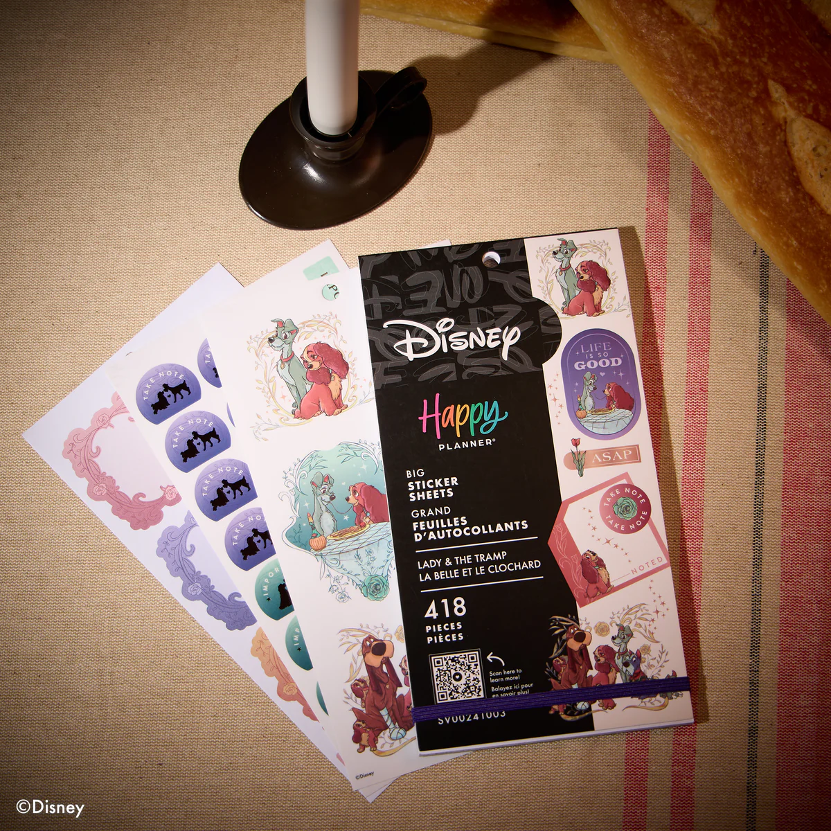 Disney Lady & The Tramp - Value Pack Stickers - Big 4 Disney Lady & The Tramp - Value Pack Stickers - Big