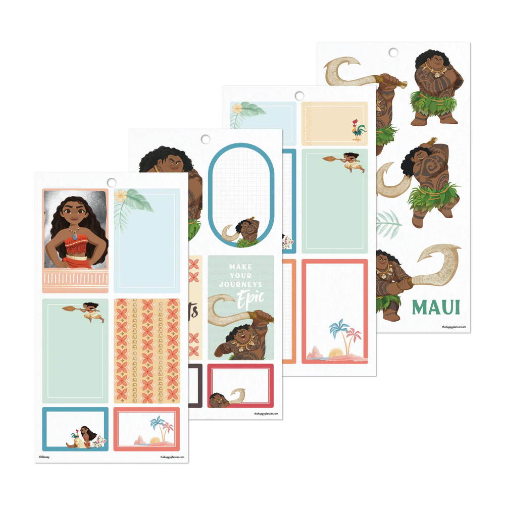 Disney Moana - Value Pack Stickers - Big 8 Disney Moana - Value Pack Stickers - Big
