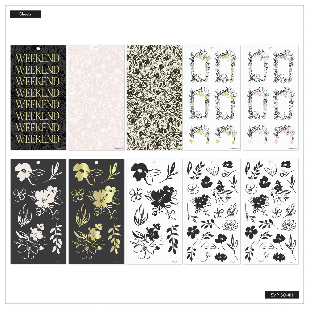 Sketchy Florals - Value Pack Stickers - Big 7 Sketchy Florals - Value Pack Stickers - Big