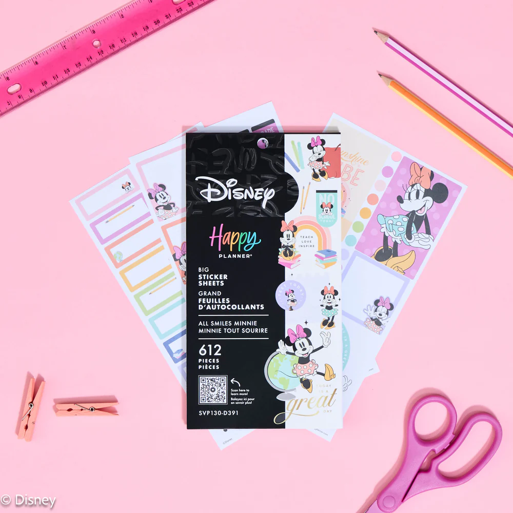 Disney Minnie Mouse All Smiles Teacher - Value Pack Stickers - Big 4 Disney Minnie Mouse All Smiles Teacher - Value Pack Stickers - Big