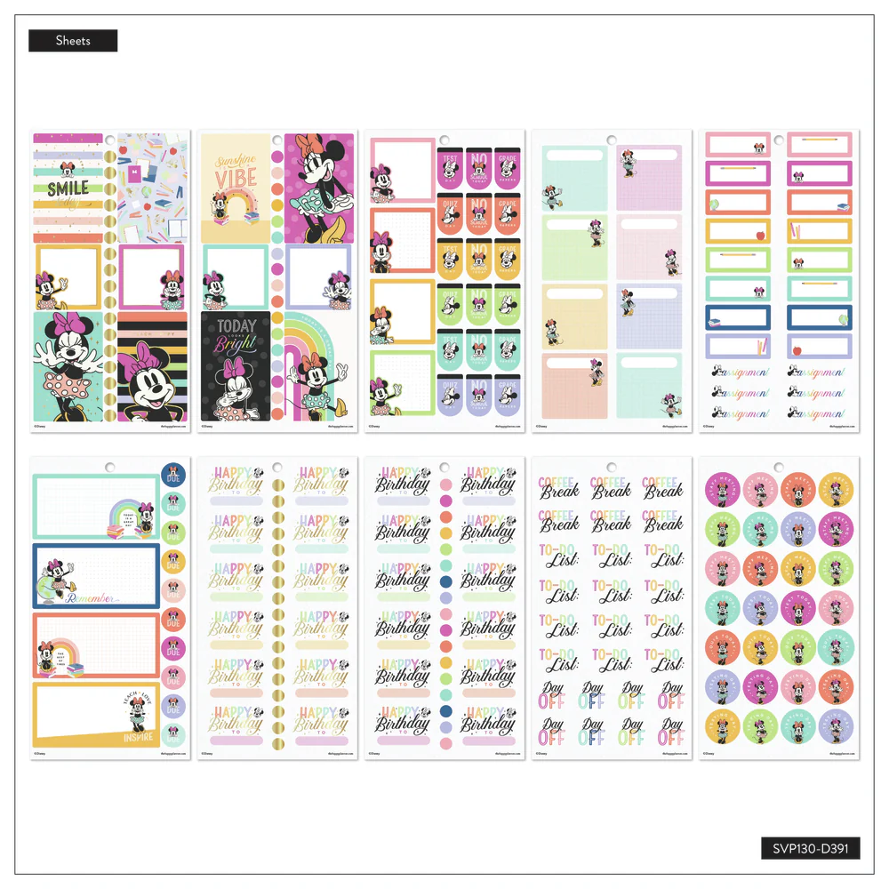 Disney Minnie Mouse All Smiles Teacher - Value Pack Stickers - Big 5 Disney Minnie Mouse All Smiles Teacher - Value Pack Stickers - Big