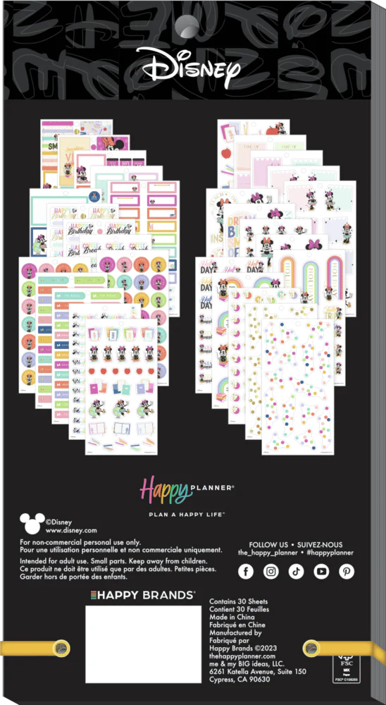 Disney Minnie Mouse All Smiles Teacher - Value Pack Stickers - Big 8 Disney Minnie Mouse All Smiles Teacher - Value Pack Stickers - Big