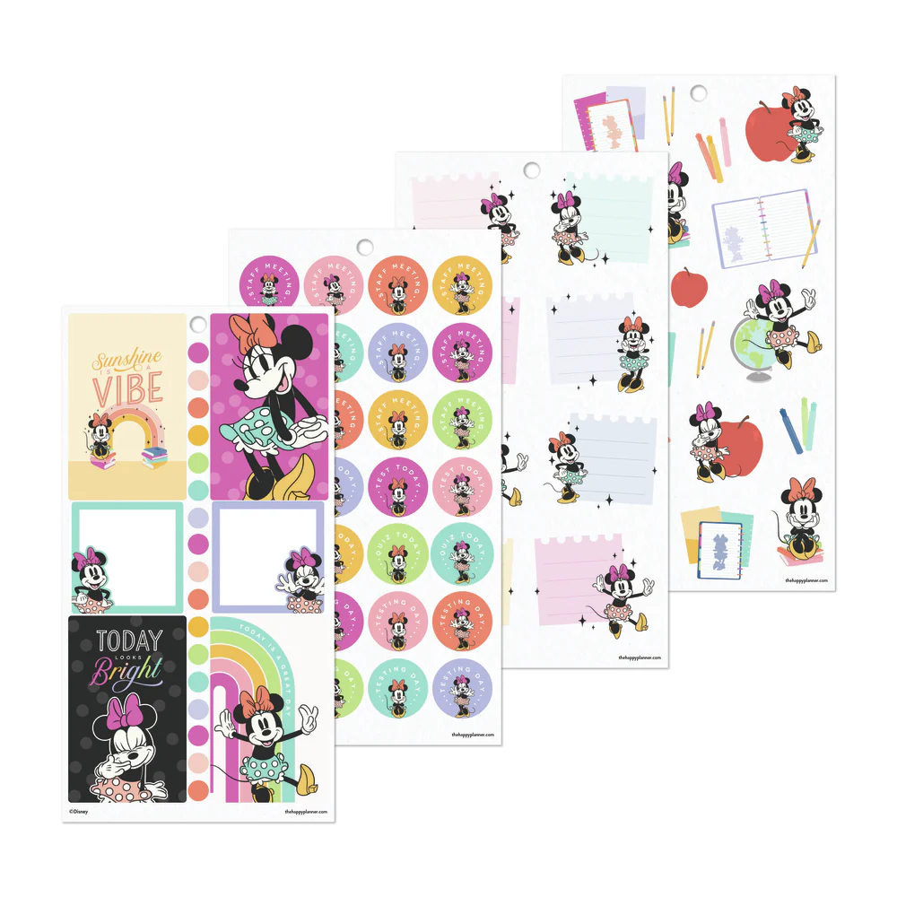 Disney Minnie Mouse All Smiles Teacher - Value Pack Stickers - Big 9 Disney Minnie Mouse All Smiles Teacher - Value Pack Stickers - Big