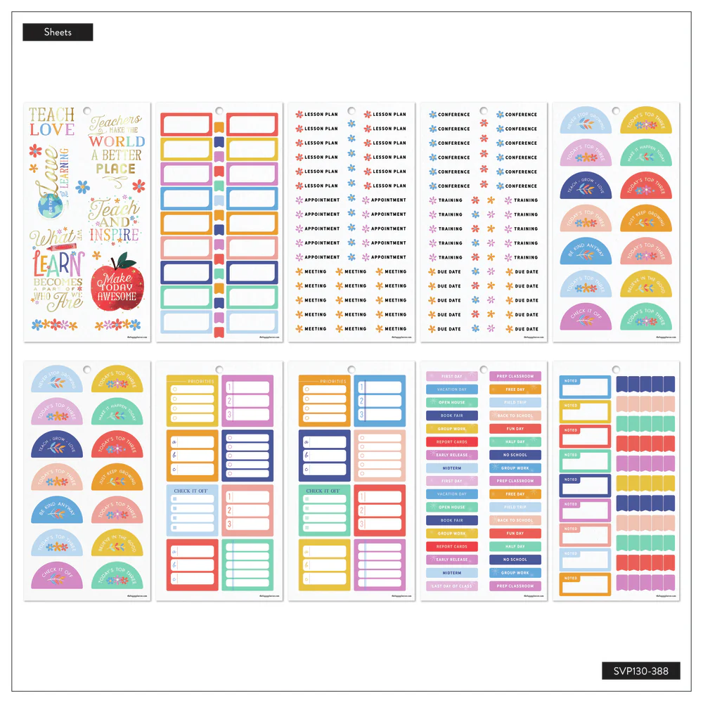 Classroom Brights Teacher - Value Pack Stickers - Big 6 Classroom Brights Teacher - Value Pack Stickers - Big