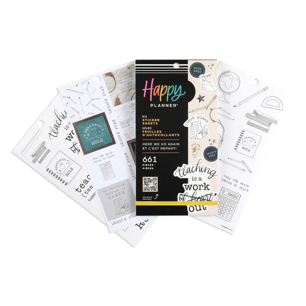 Here We Go Again Teacher - Value Pack Stickers - Big