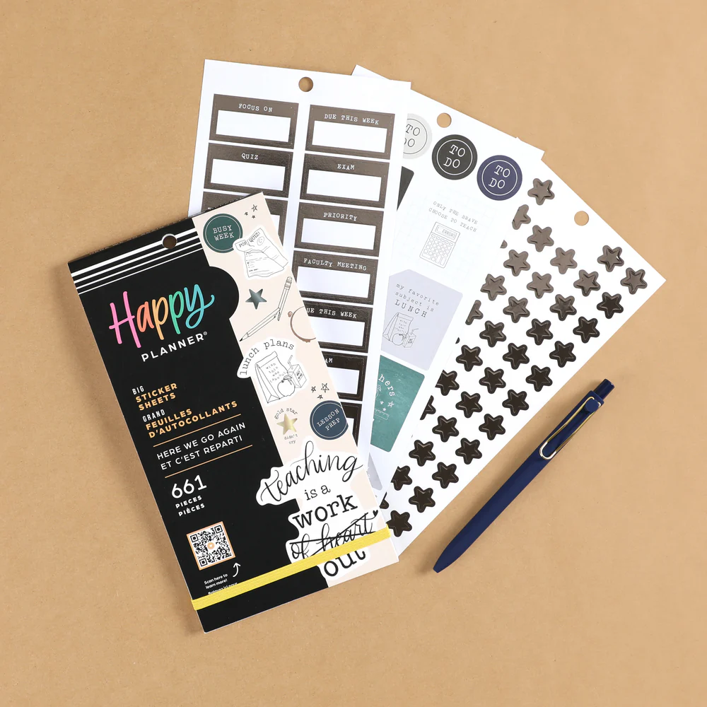 Here We Go Again Teacher - Value Pack Stickers - Big 4 Here We Go Again Teacher - Value Pack Stickers - Big
