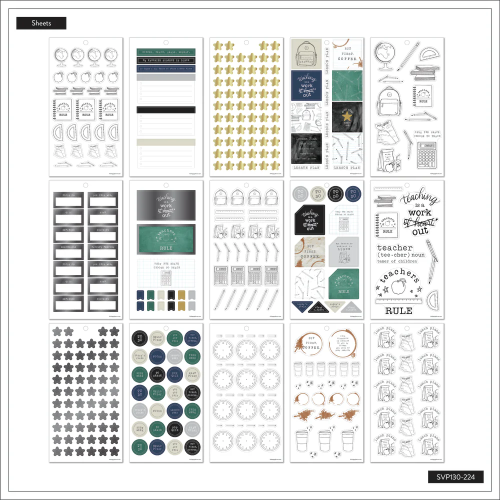 Here We Go Again Teacher - Value Pack Stickers - Big 6 Here We Go Again Teacher - Value Pack Stickers - Big