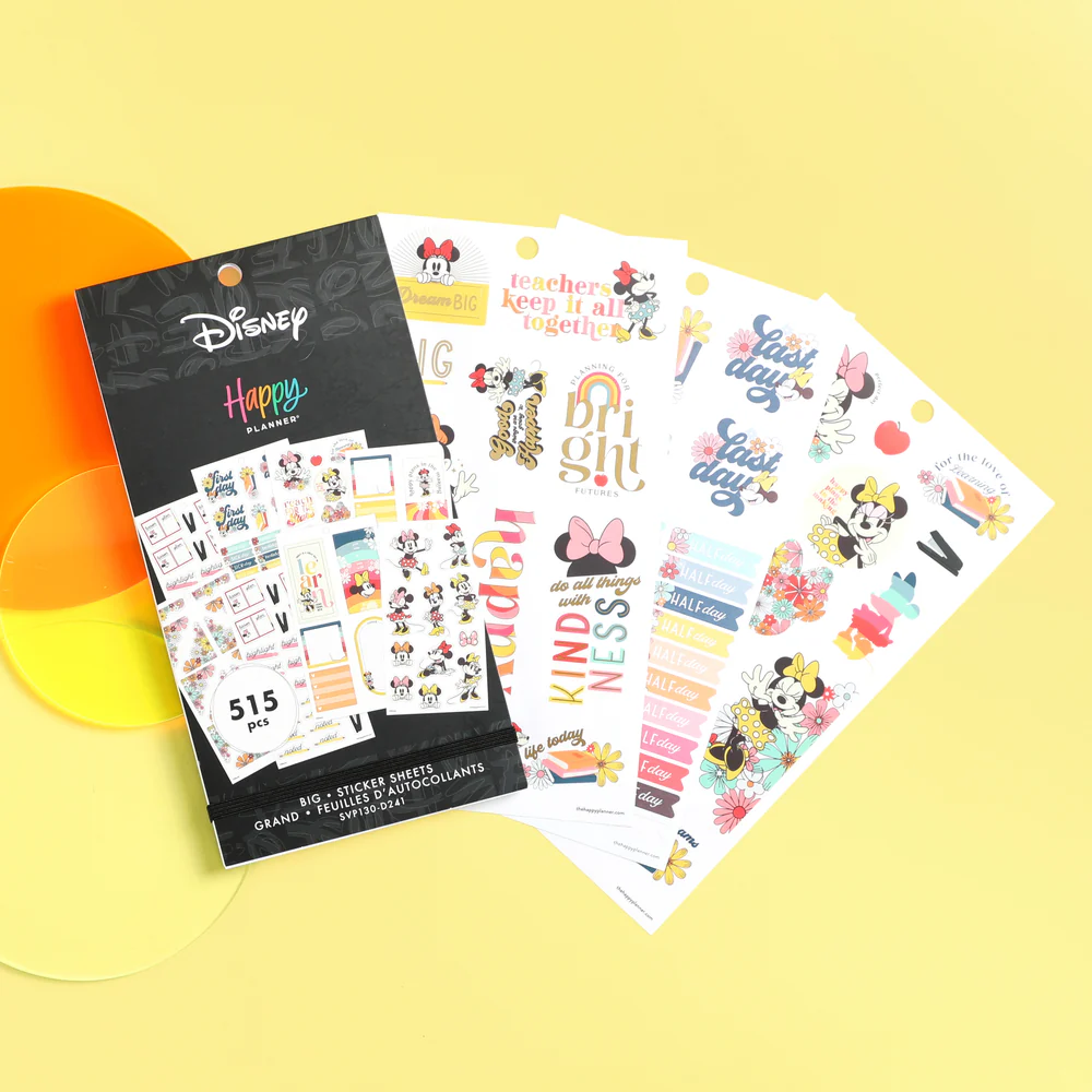 Disney Sunny Minnie Teacher - Value Pack Stickers - Big 4 Disney Sunny Minnie Teacher - Value Pack Stickers - Big
