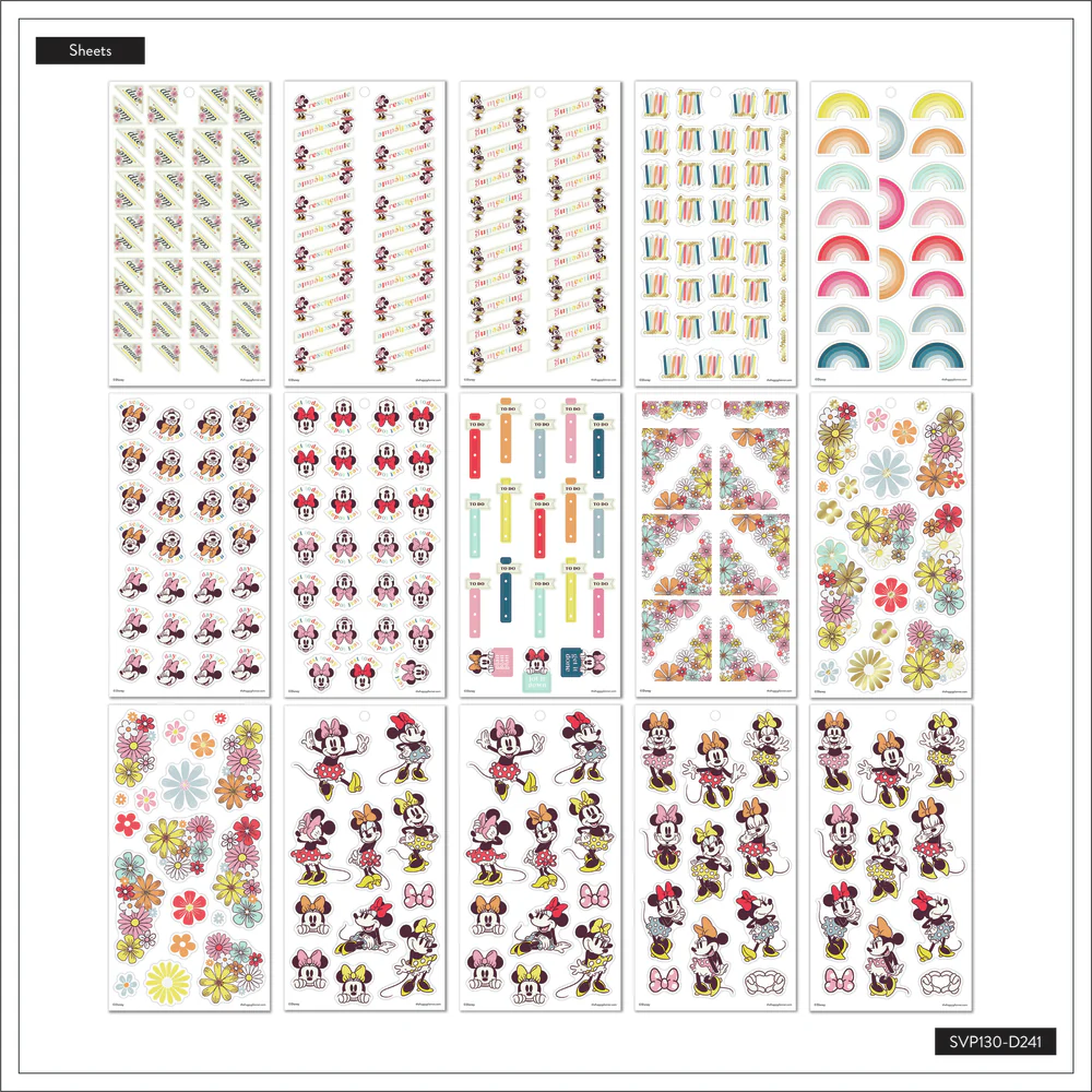 Disney Sunny Minnie Teacher - Value Pack Stickers - Big 7 Disney Sunny Minnie Teacher - Value Pack Stickers - Big