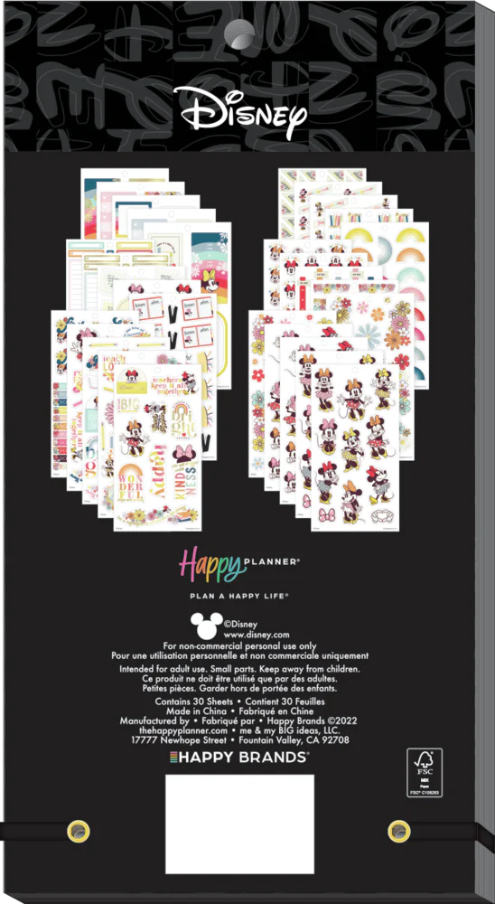 Disney Sunny Minnie Teacher - Value Pack Stickers - Big 8 Disney Sunny Minnie Teacher - Value Pack Stickers - Big