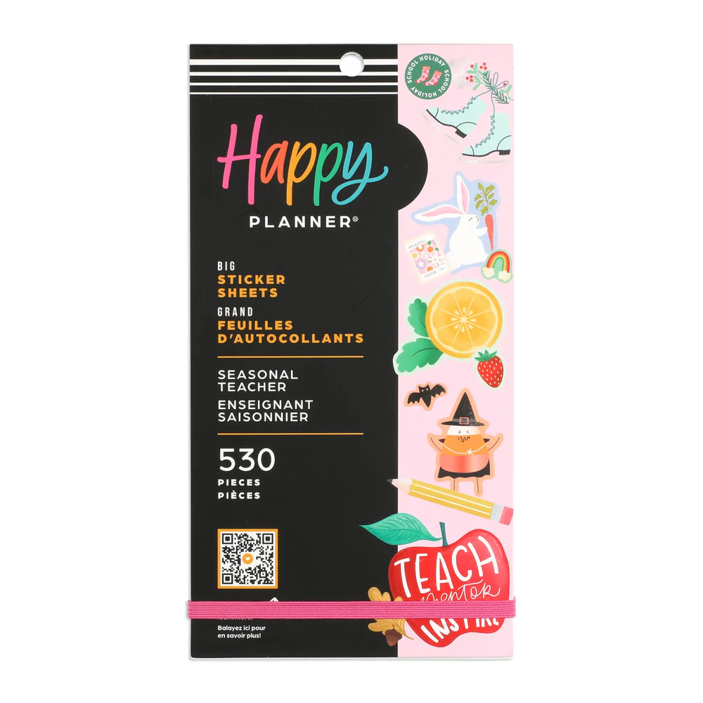 Seasonal Teacher - Value Pack Stickers - Big - The Happy Planner
