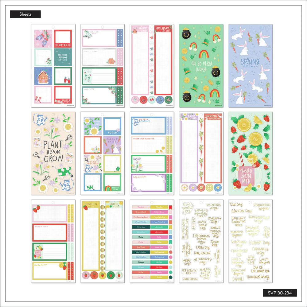 Seasonal Teacher - Value Pack Stickers - Big - The Happy Planner