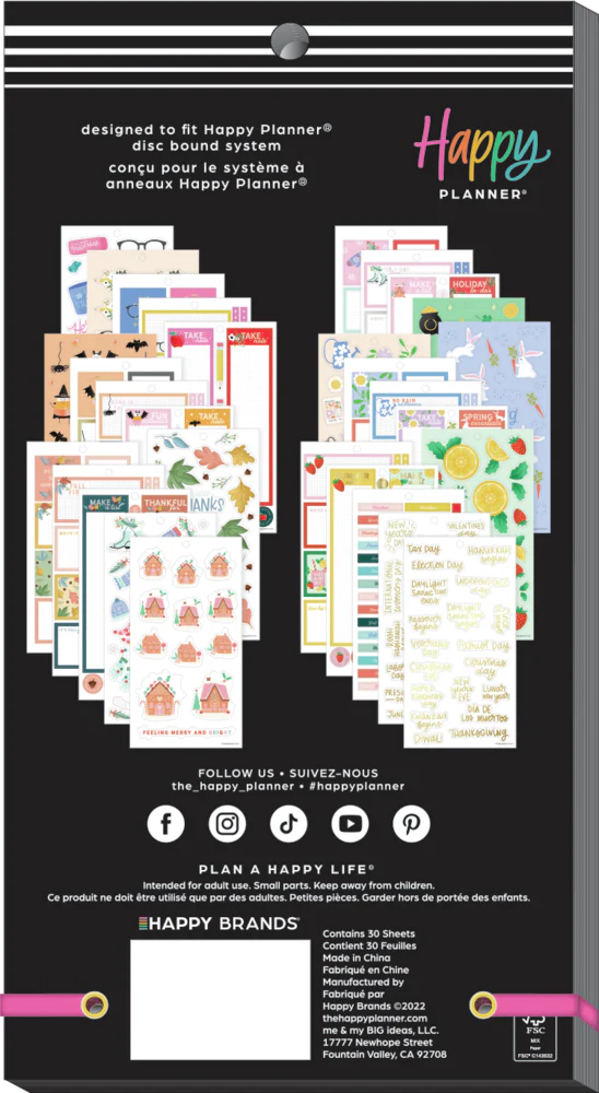 Seasonal Teacher - Value Pack Stickers - Big - The Happy Planner
