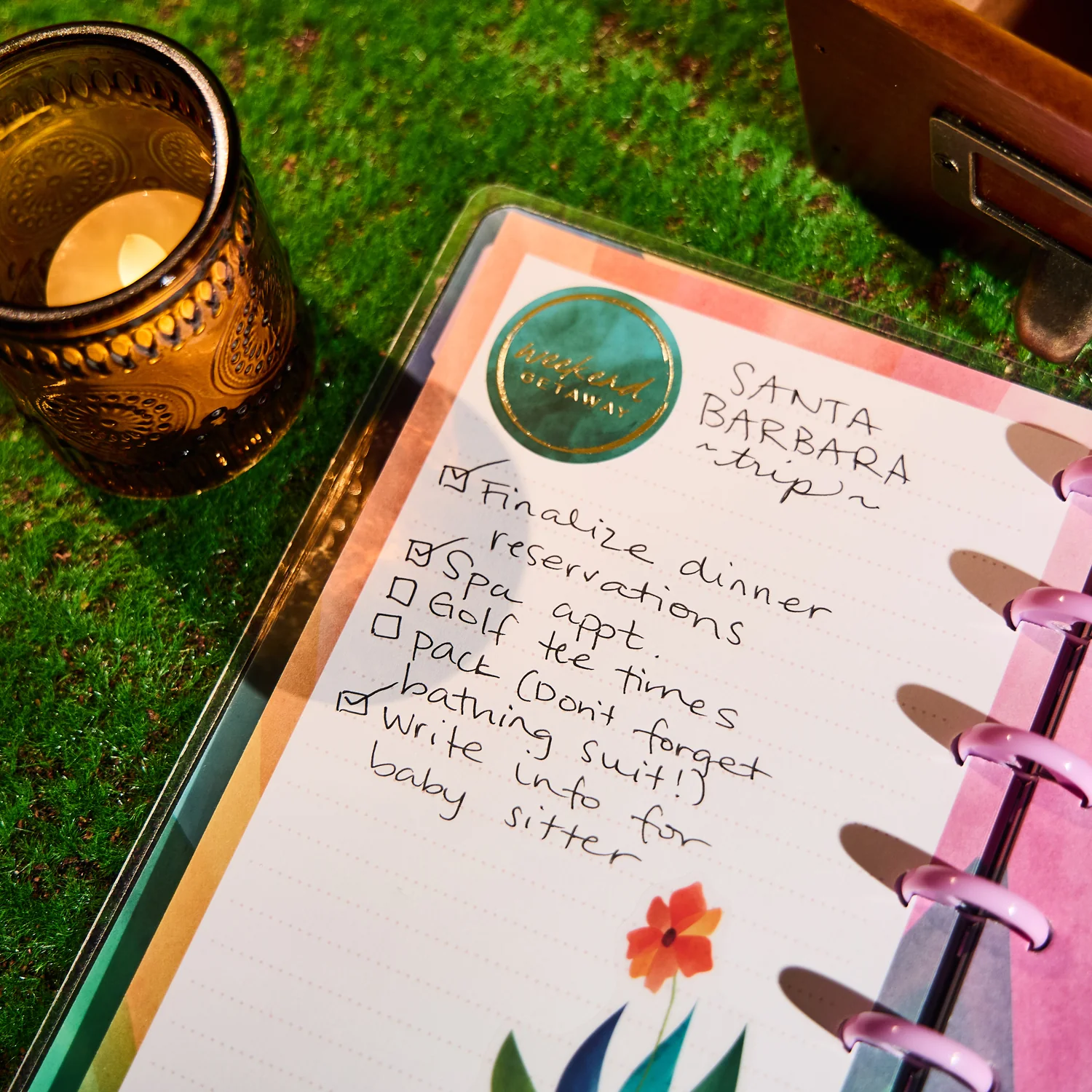 Floral Energy - Dotted Lined Mini Notebook - 60 Sheets 4 Floral Energy - Dotted Lined Mini Notebook - 60 Sheets