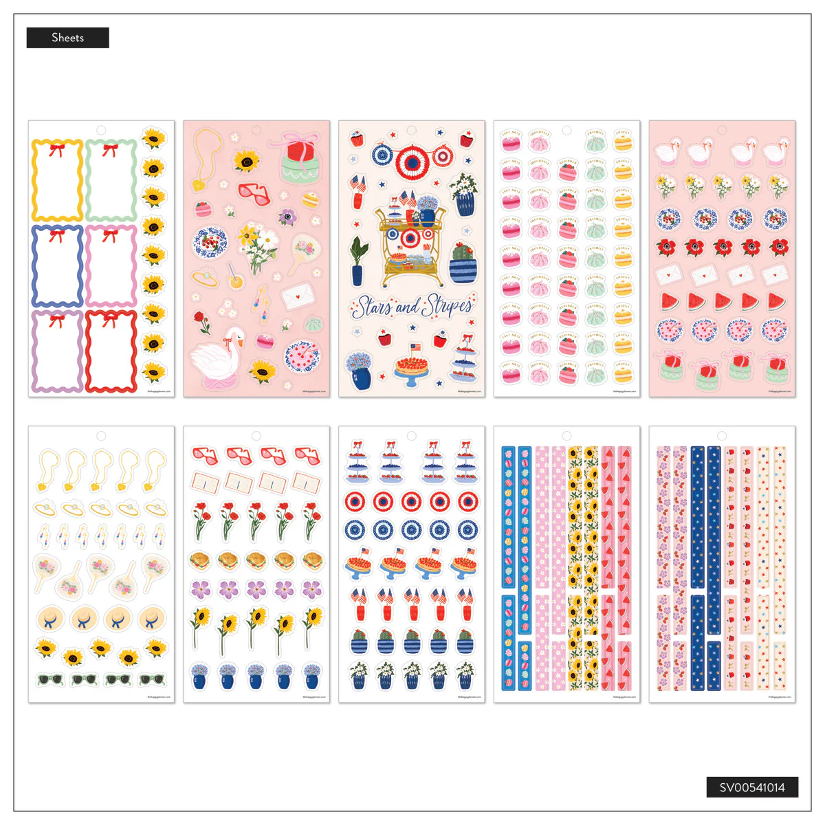 Summer Charm - Value Pack Stickers 11 Summer Charm - Value Pack Stickers