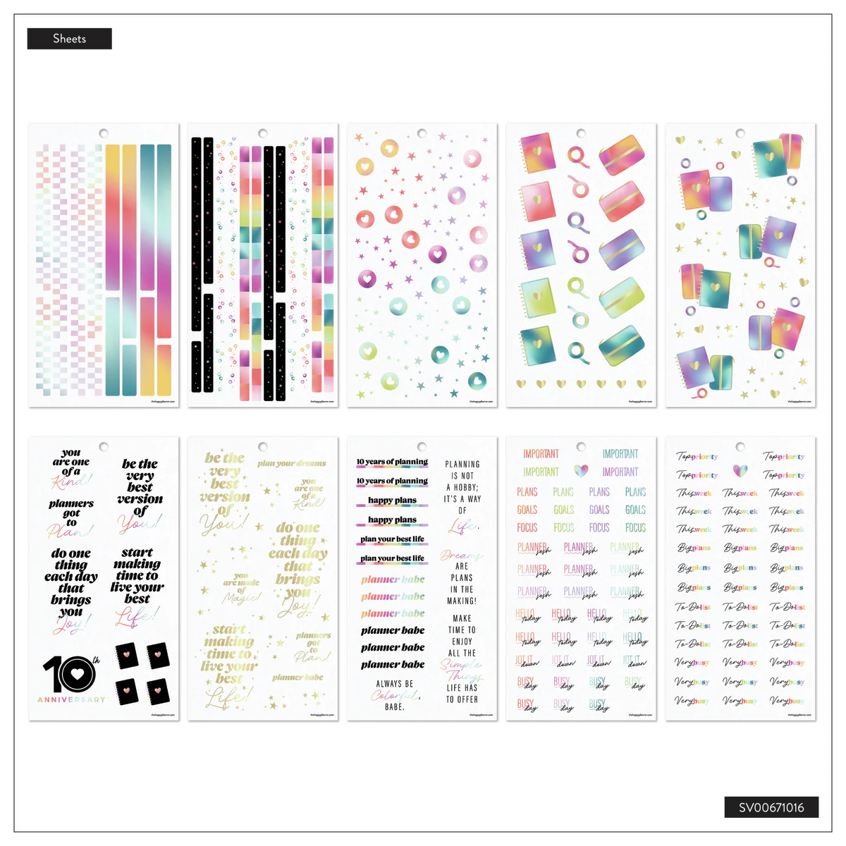 10 Years of Happy - Value Pack Sticker Book 11 10 Years of Happy - Value Pack Sticker Book